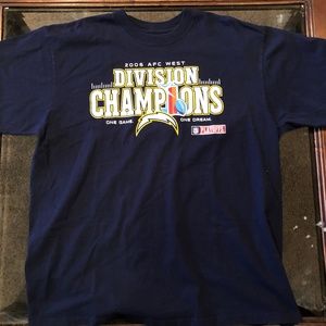 Men's XL Reebok Chargers NFL AFC Champs T-Shirt